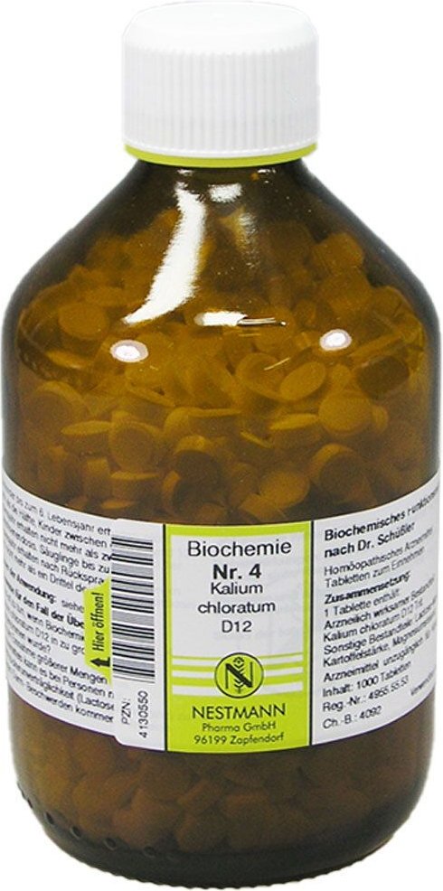 Biochemie 4 Kalium chloratum D 12 Tabletten 1000 St