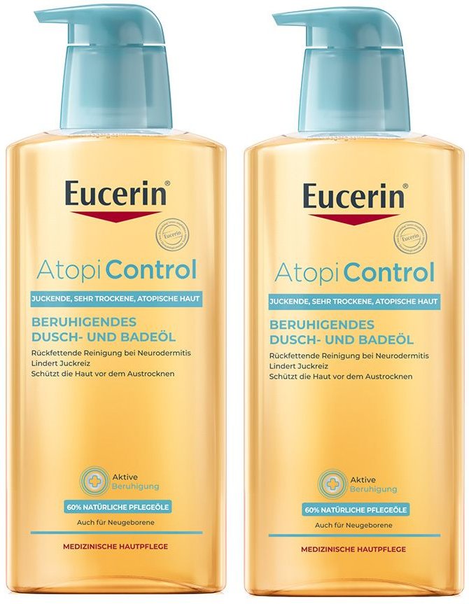Eucerin AtopiControl Dusch- und Badeöl 2x400 ml Duschgel