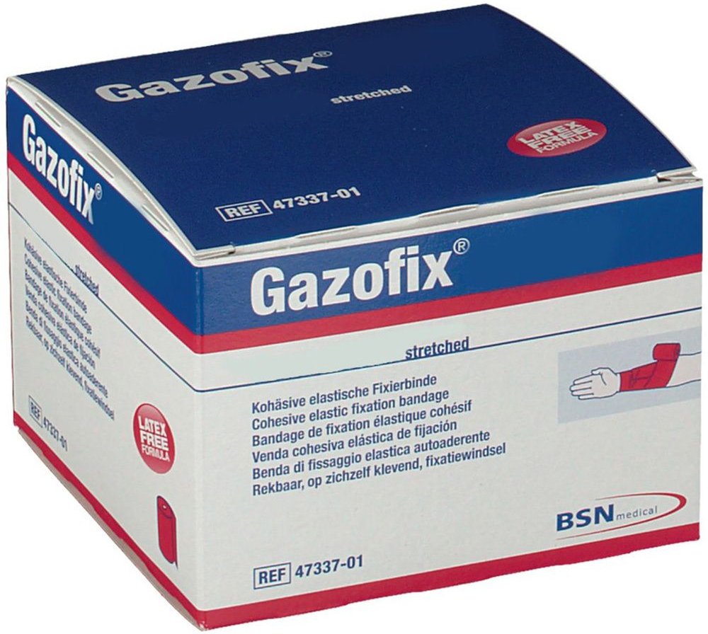Gazofix Fixierbinde kohäsiv 8 cmx4 m 1 St Binden