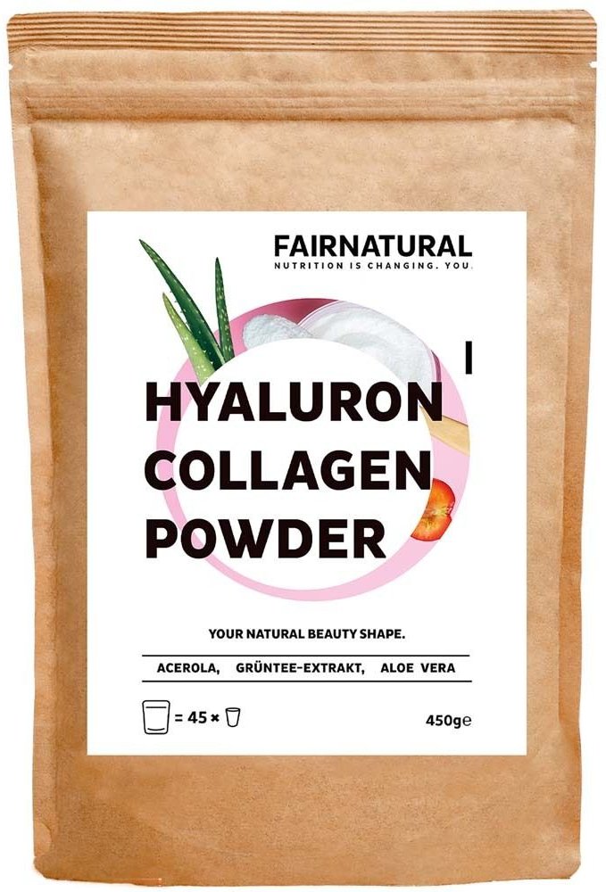 Fairnatural Kollagen Hyaluron + Vitamin C Pulver