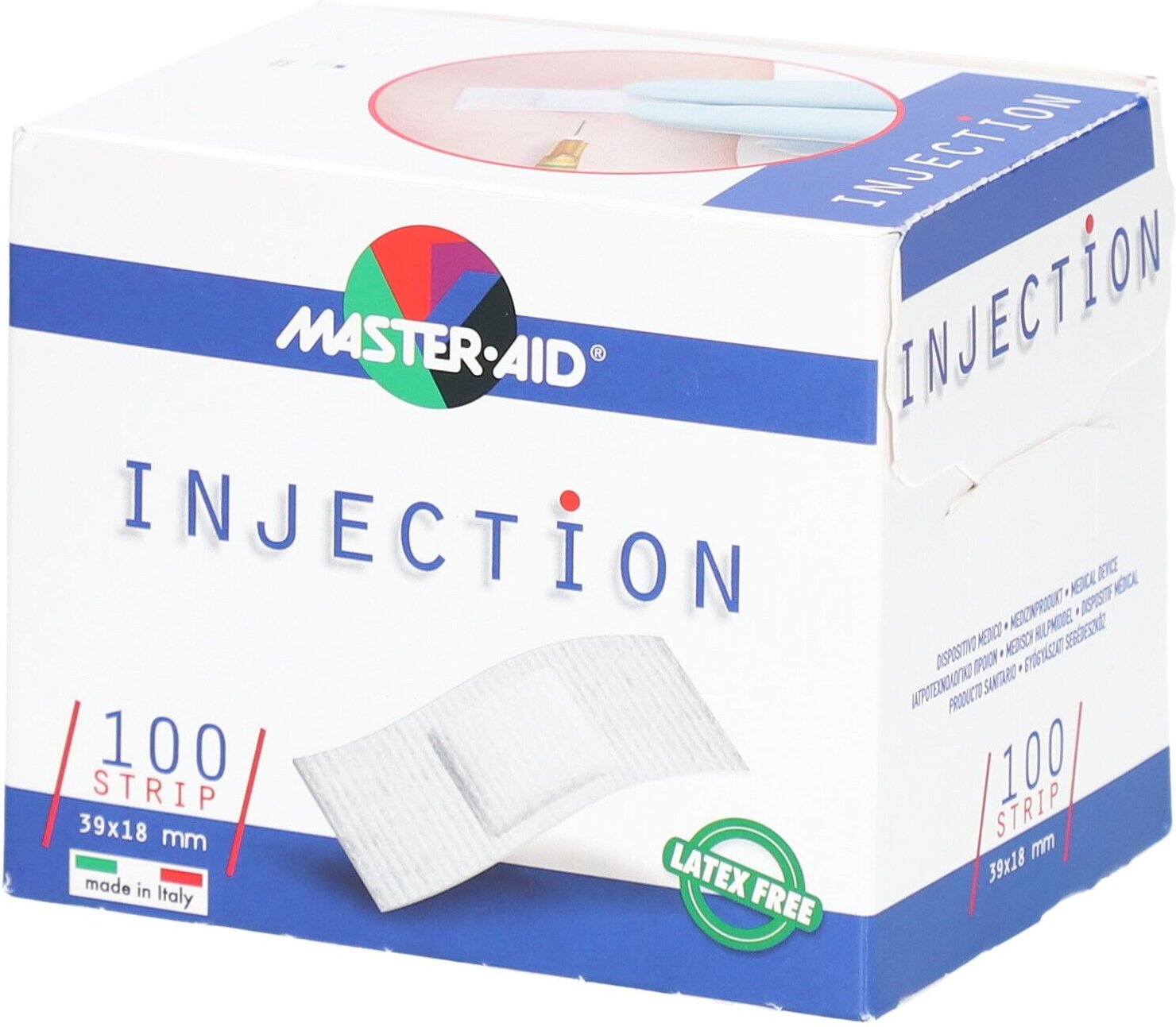 Injection strip weiß 18x39 mm Master Aid 100 St Pflaster