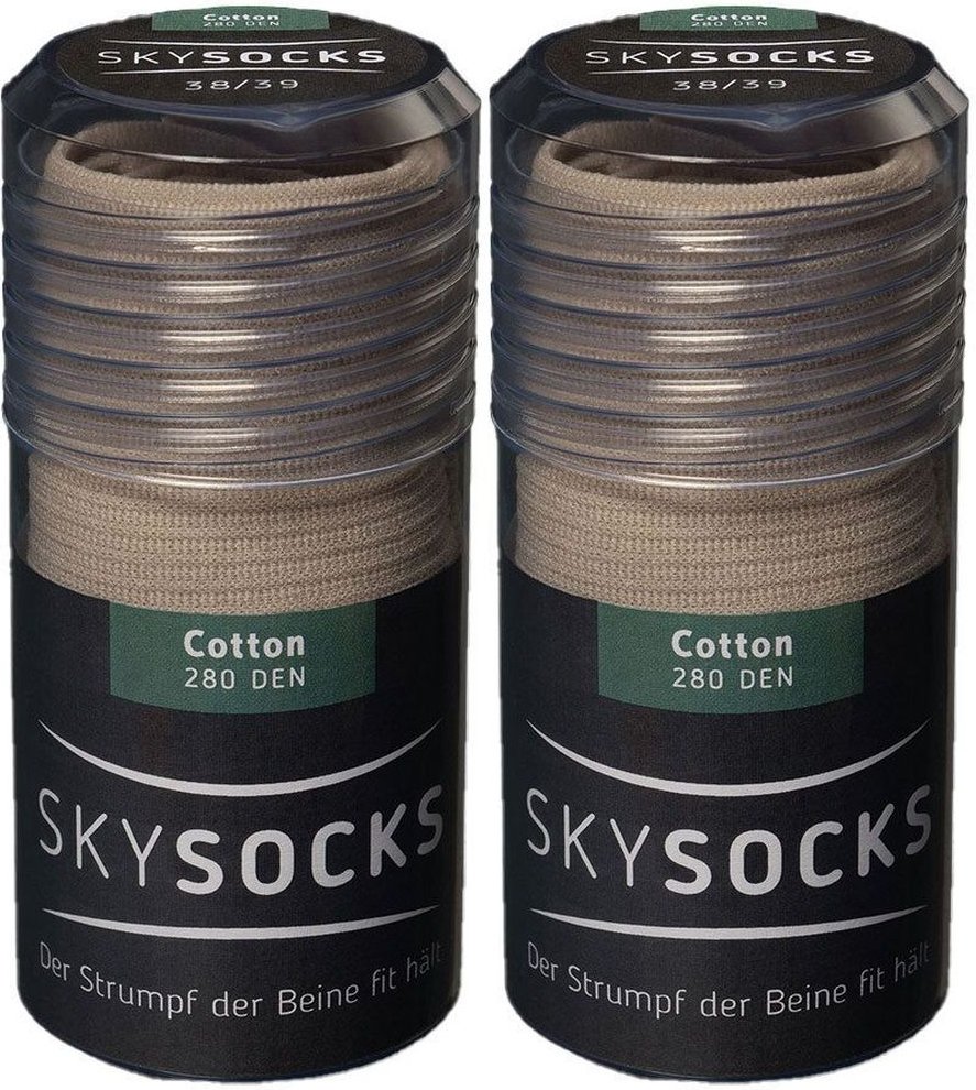 Skysocks Cott Sand 38/39 x2 2x2 St