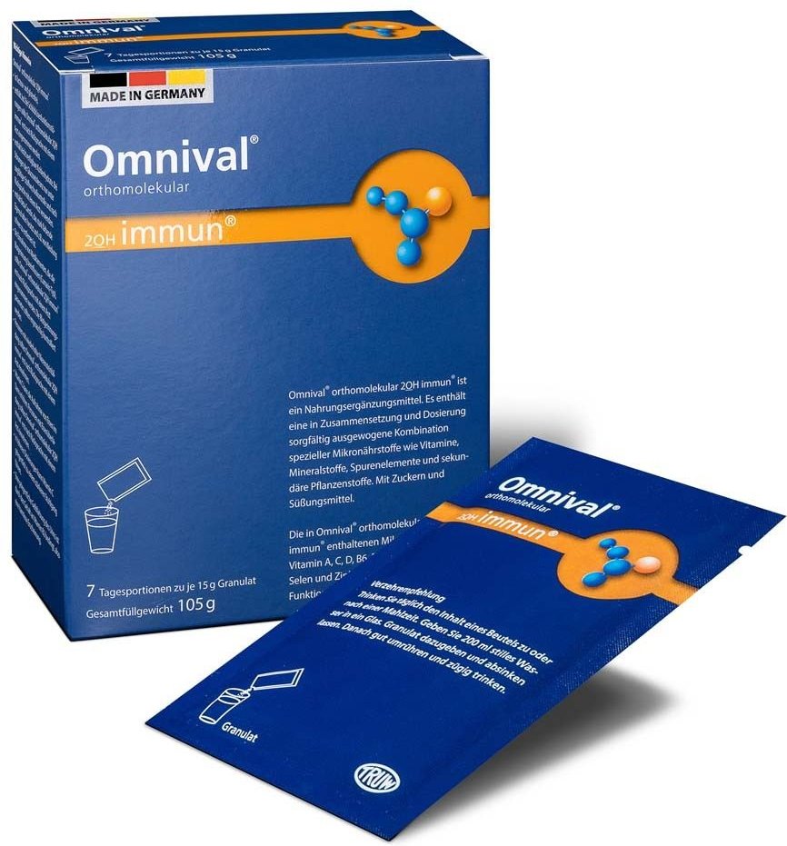 Omnival orthomolekul.2OH immun 7 TP Granulat St
