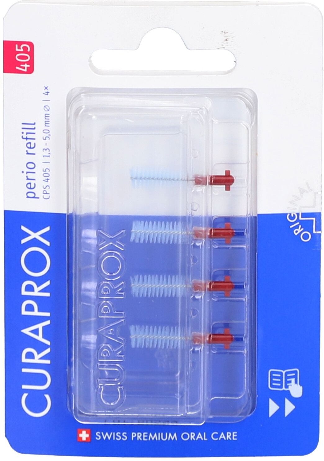 Curaprox CPS 405 perio Interdentalb.1,3-5mm 4 St Zahnbürste