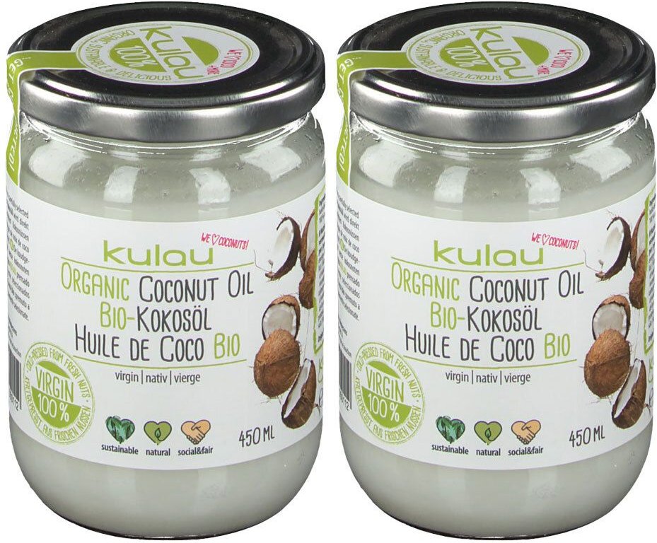 Kulau Bio Kokosöl RAW 2x450 ml Öl