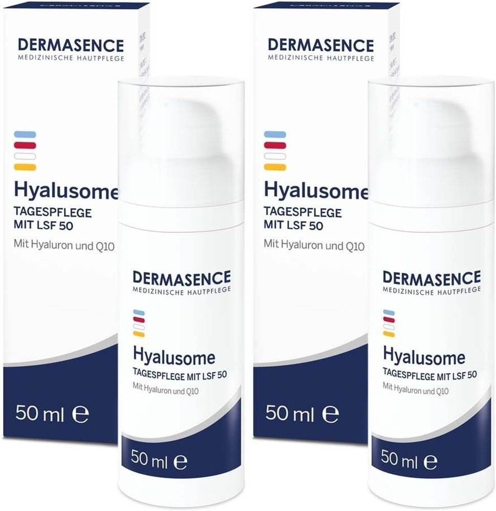 Dermasence Hyalusome Tagespflege mit LSF 50 2x 2x50 ml Emulsion