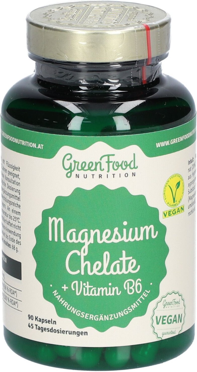 GreenFood Nutrition Magnesium Chelate + Vitamin B6 90cps 90 St Kapseln