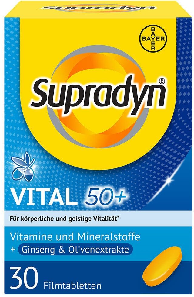 Supradyn Vital 50+ Ginseng&Olive 30 Filmtabl St Tabletten