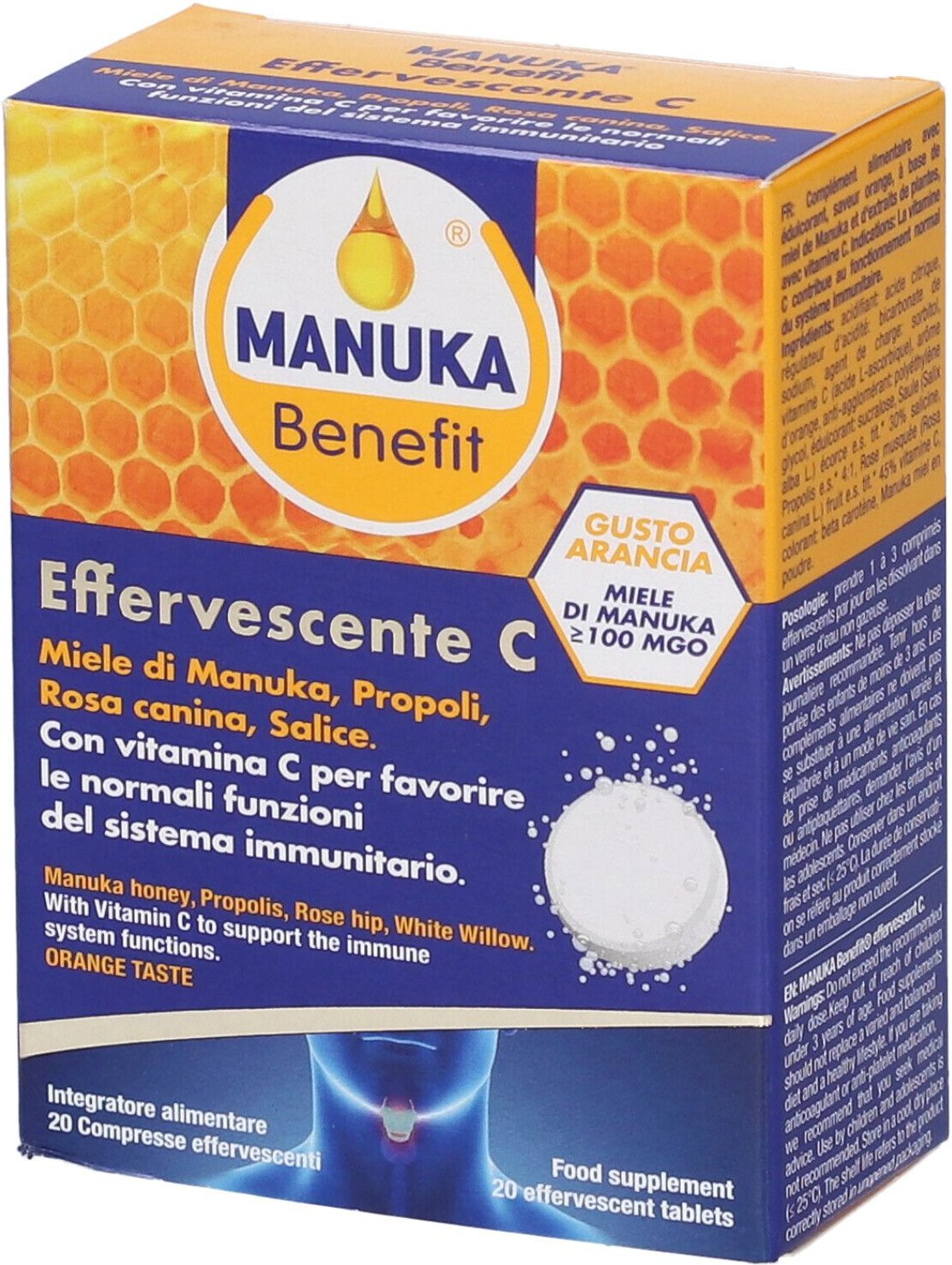 Manuka Benefit Efferv C 20Cpr 90 g Tabletten