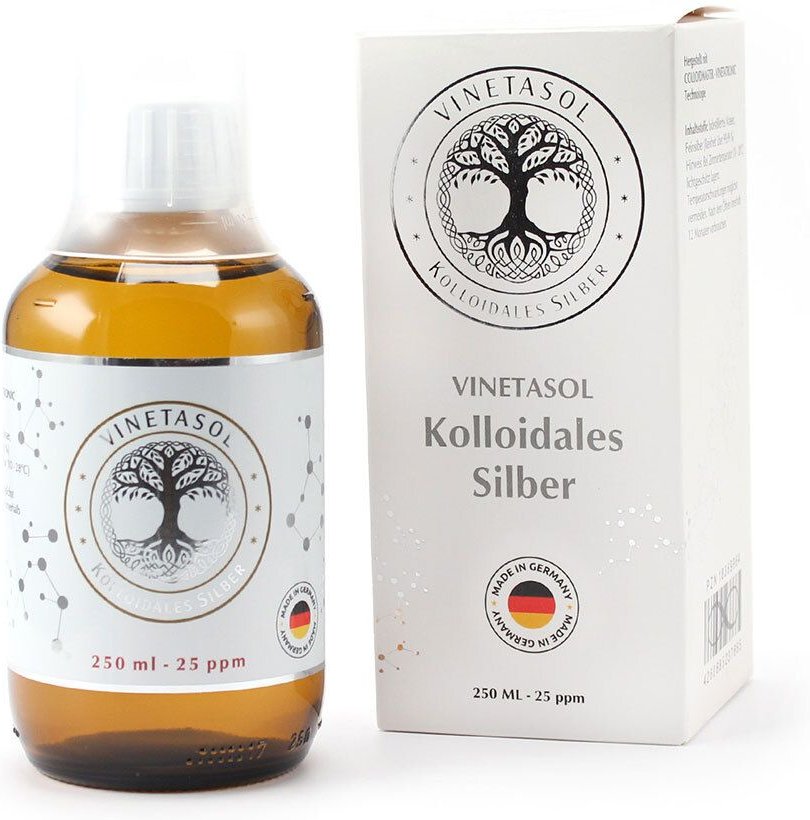 Vinetasol kolloidales Silber 25 ppm 250 ml Flüssigkeit