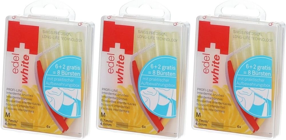 Edelwhite P Interd 0.7-4 x3 3x6 St Zahnbürste
