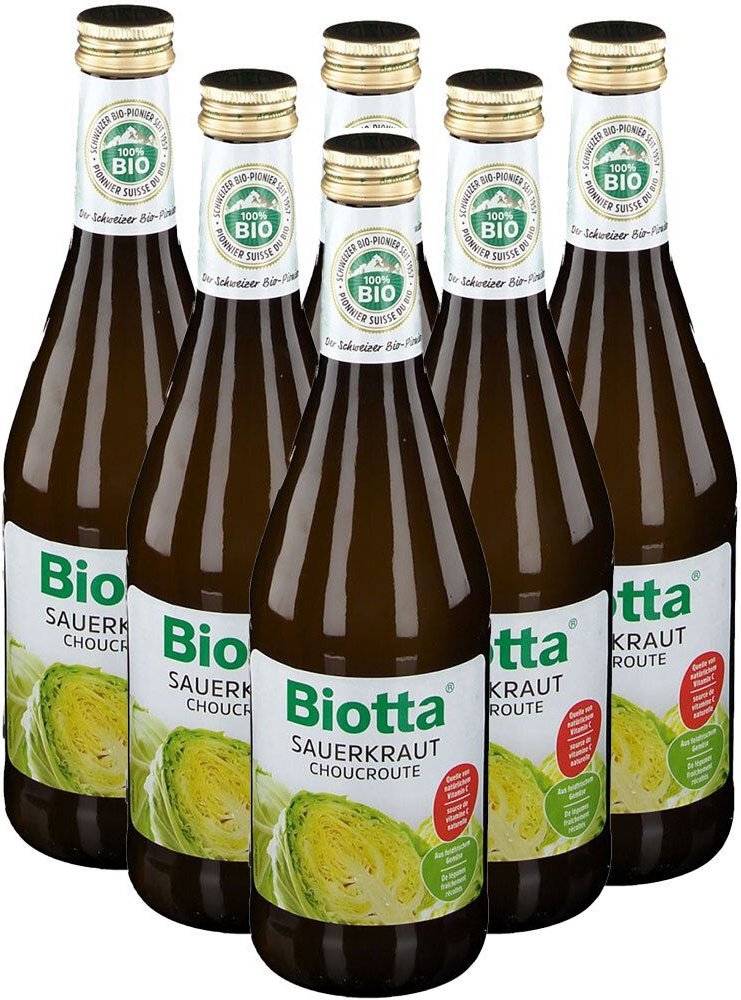 Biotta Bio Sauerkraut, Saft 6x500 ml
