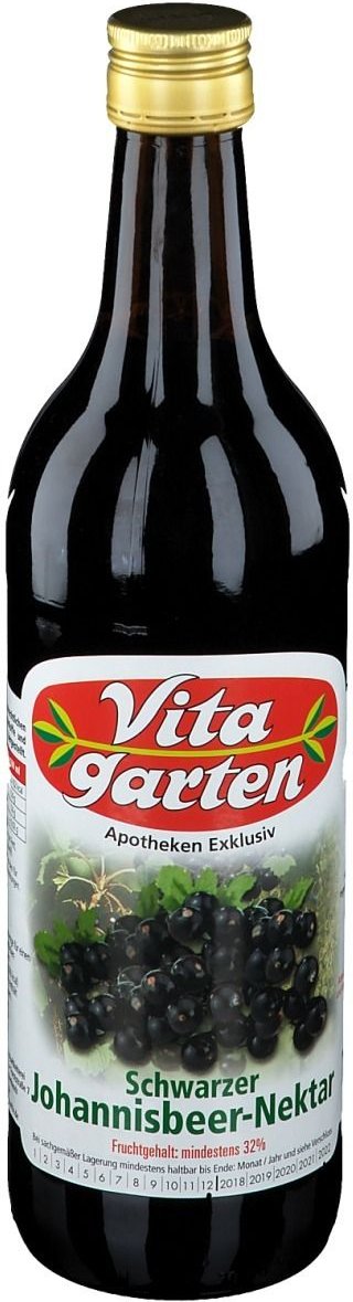 Vitagarten schw.Johannisbeer Nektar 750 ml Saft