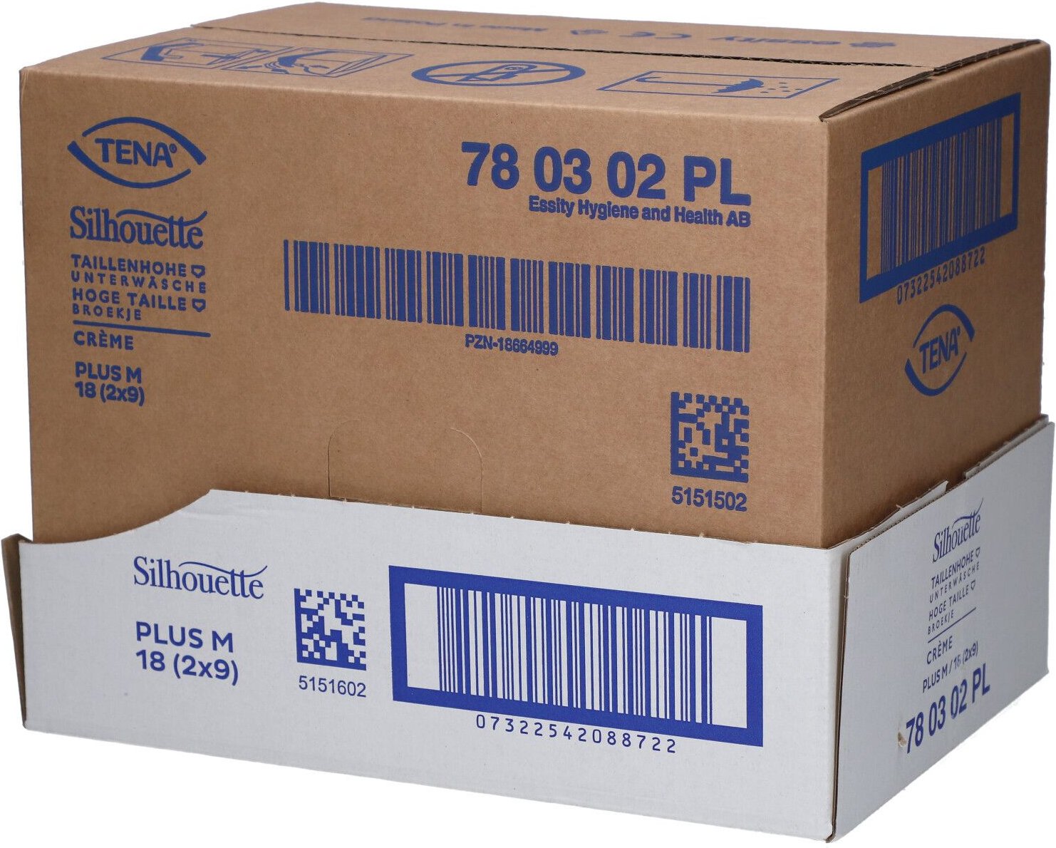 Tena Silhouette Plus M creme Inkontinenz Pants 2x9 St Einweghosen