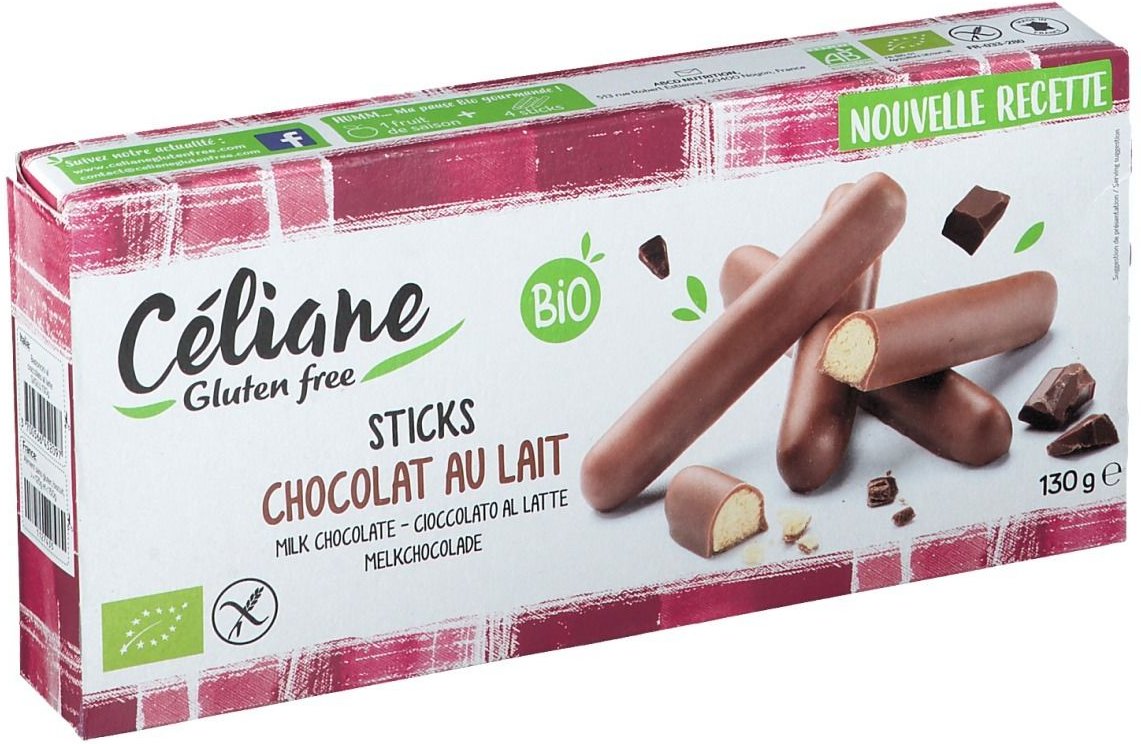 Celiane Melkchocolade Staaf Bio 130 g Riegel