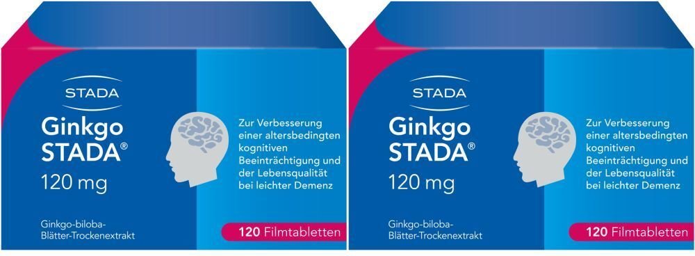 Ginkgo Stada 120 mg Filmtabletten Doppelpack 2x120 St