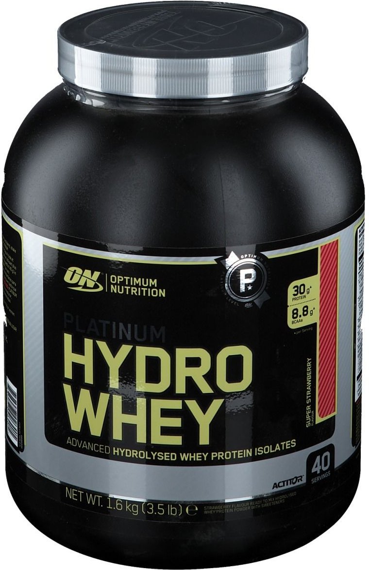 Optimum Nutrition Hydro Whey, Erdbeere, Pulver 1600 g