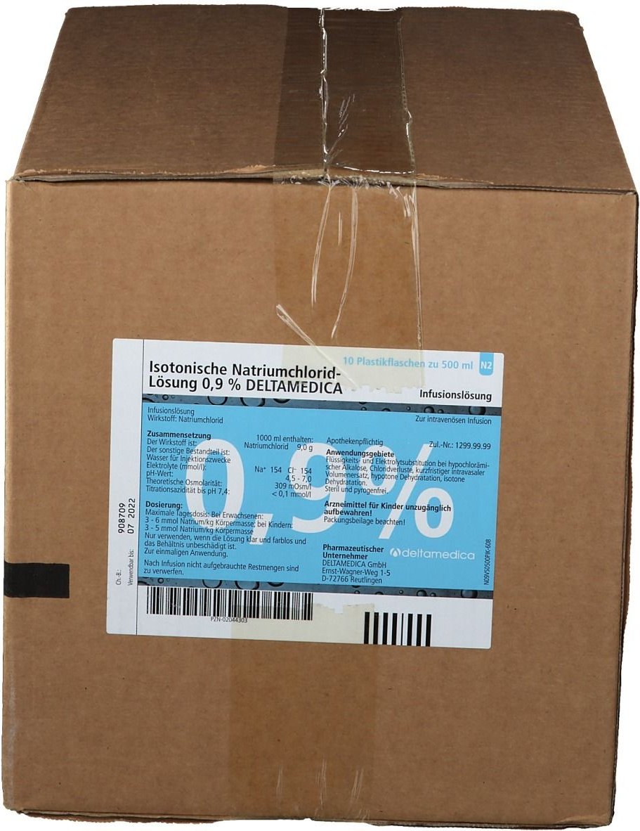 Kochsalzlösung 0,9% Plastikflasche