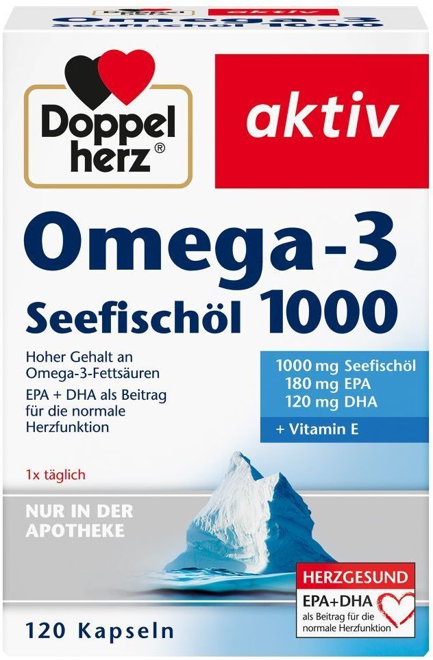 Doppelherz Omega-3 Seefischöl 1000 Kapseln 120 St