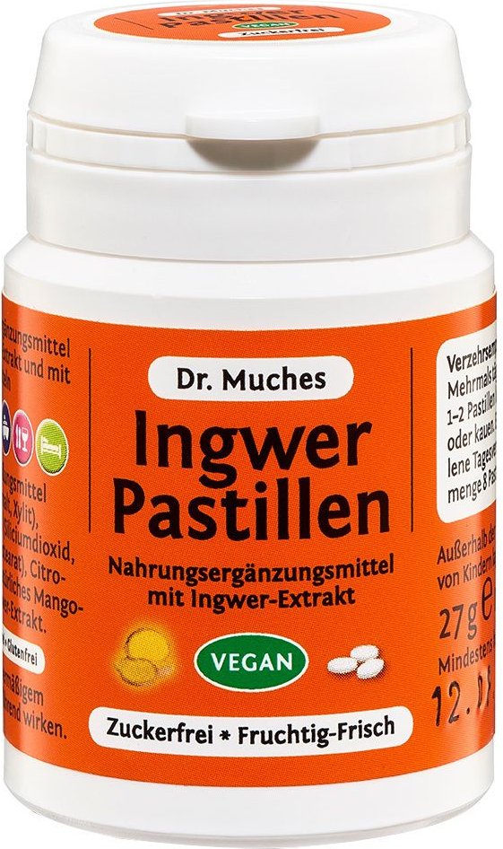 Ingwer Pastillen Dr.Muches zuckerfrei 27 g