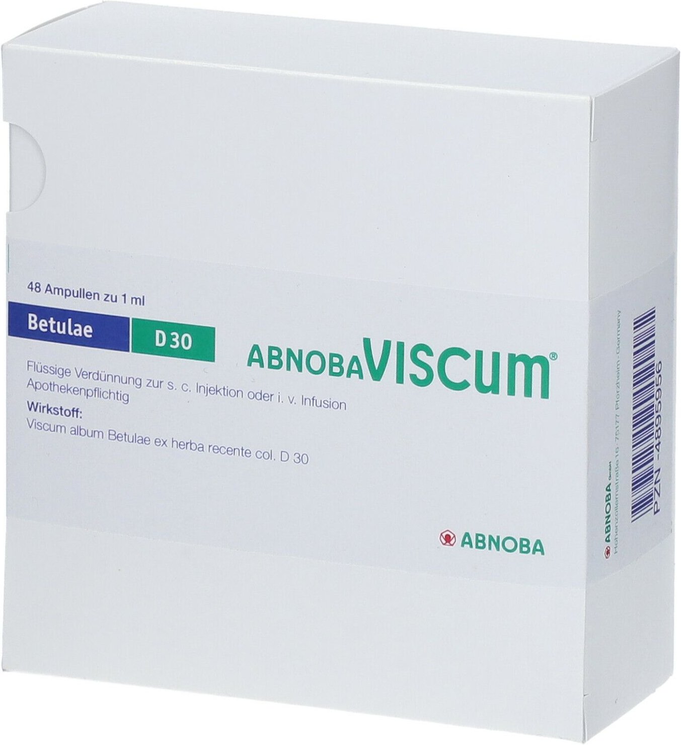 Abnobaviscum Betulae D 30 Ampullen 48 St