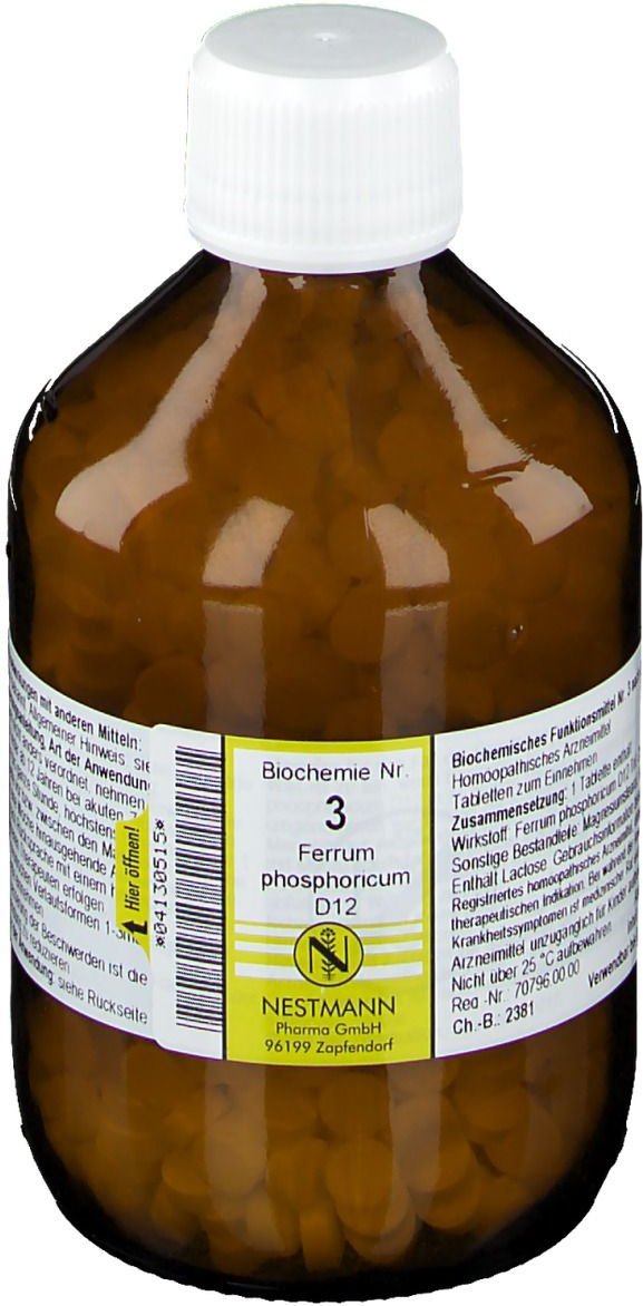 Thumbnail - Biochemie 3 Ferrum phosphoricum D 12 Tabletten 1000 St