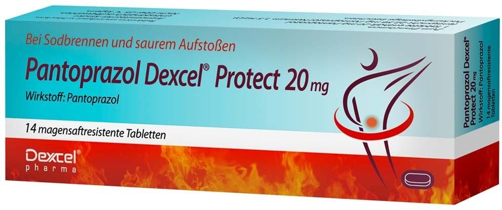 Pantoprazol Dexcel Protect 20 mg magensaftres.Tab. 14 St Tabletten magensaftresistent