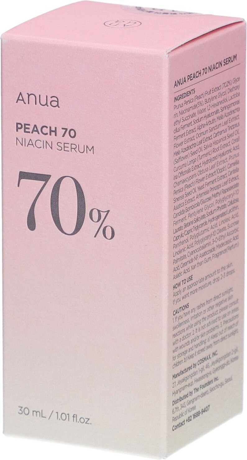 Anua Peach 70 Niacinamide Serum 30 ml Ampullen