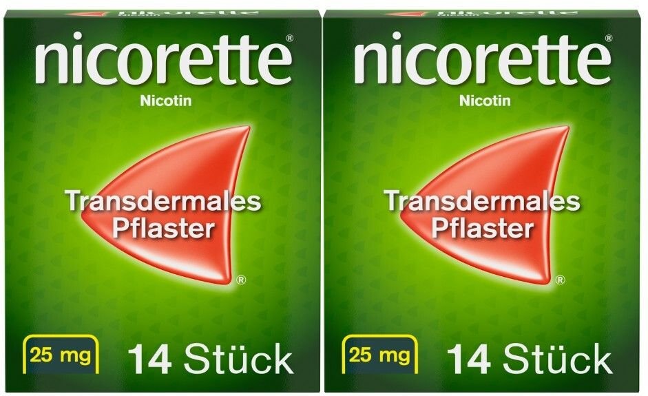 2x Nicorette TX Pflaster 25 mg 2x14 St transdermal