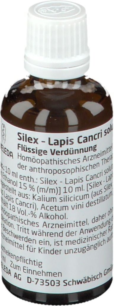 Silex Lapis Cancri solutus D 6 Dilution 50 ml