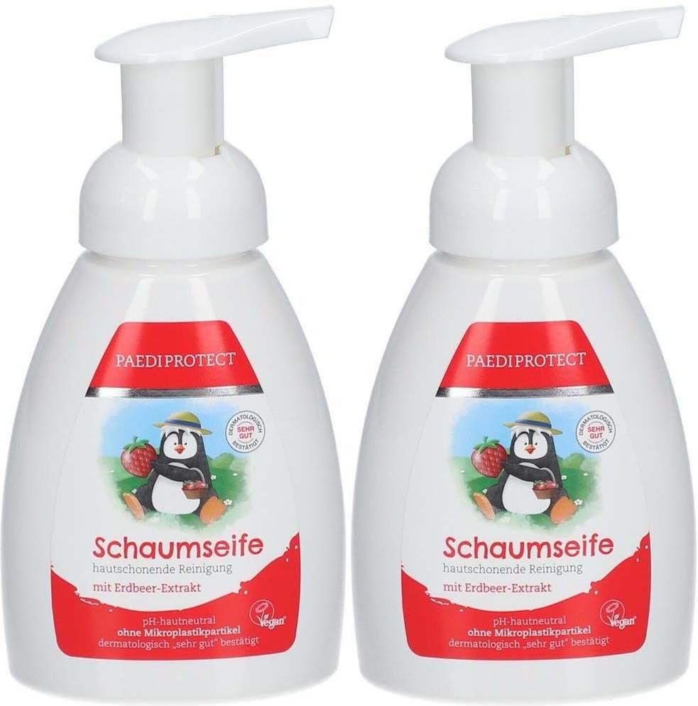 Paediprotect Schaumseife Erdbeere, 250ml x2 2x250 ml Flüssigseife