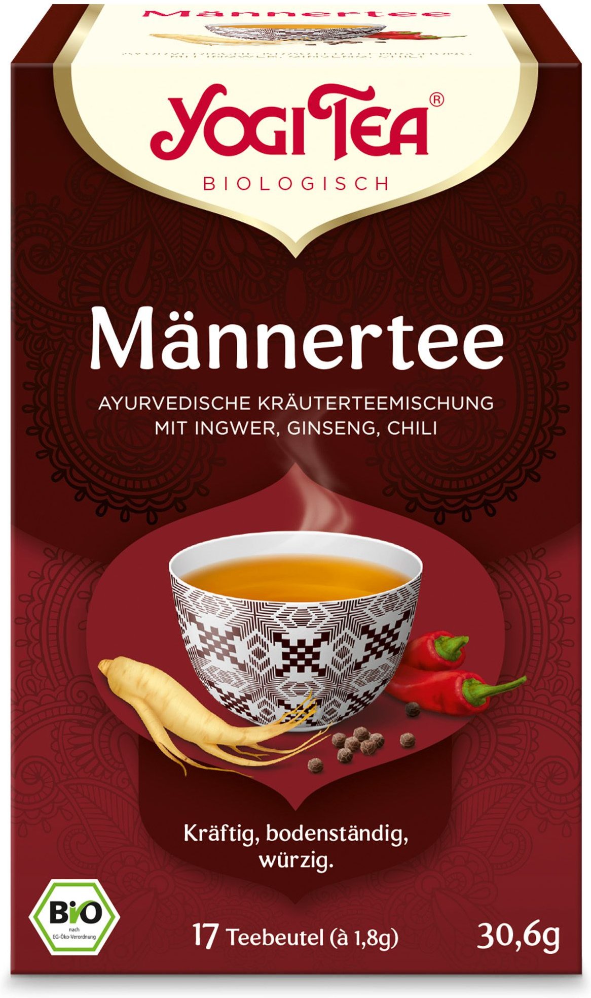 Yogi TEA Männer Tee Bio Filterbeutel 17x1,8 g
