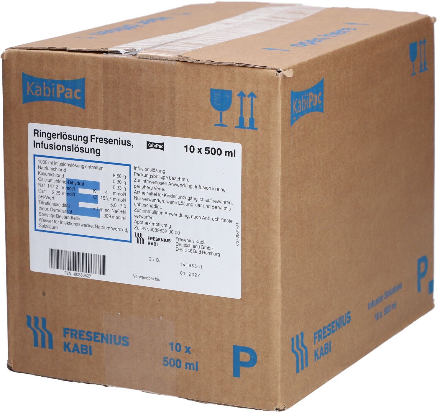 Ringer Lösung Fresenius Glas