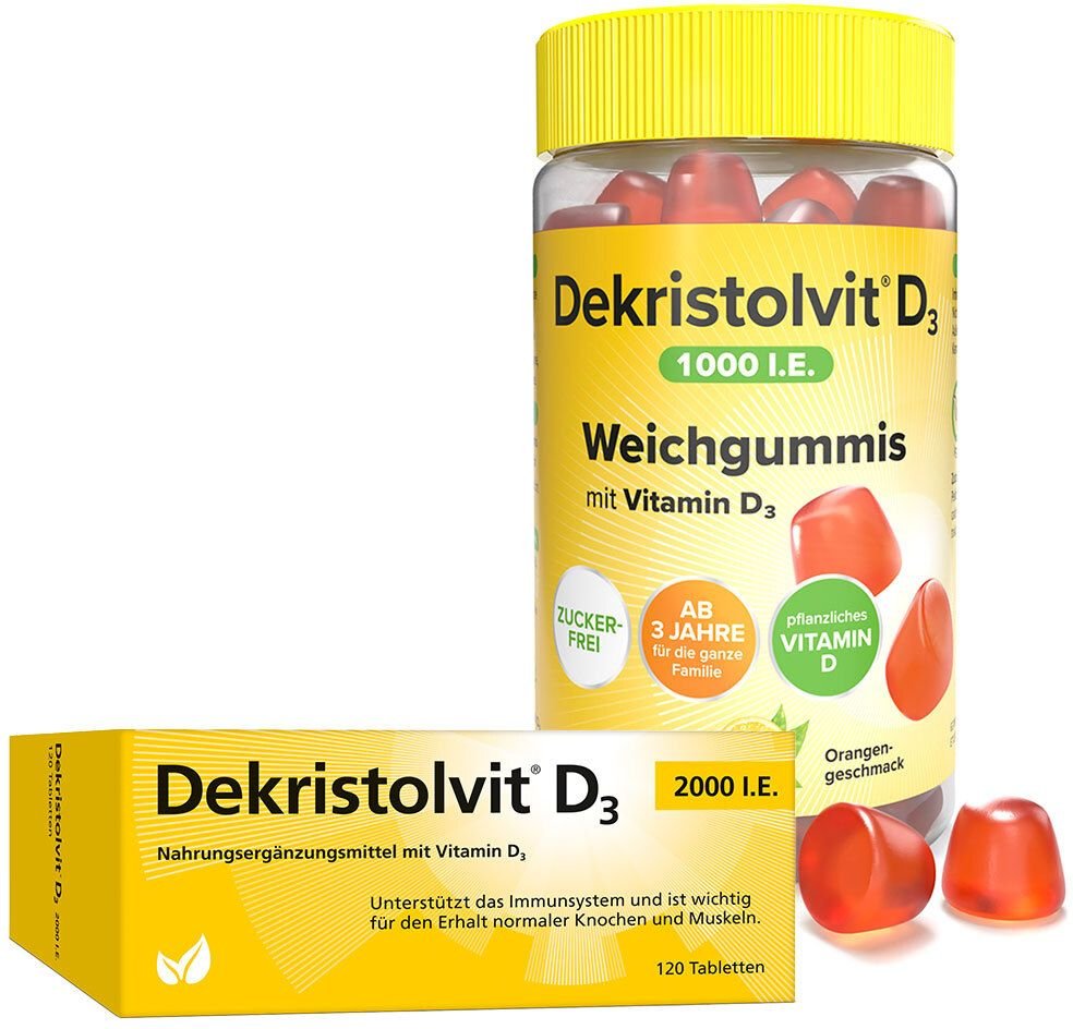 Dekristolvit D3 2000 I.e. Tabletten & 1000 Weichgummis 120+60 St