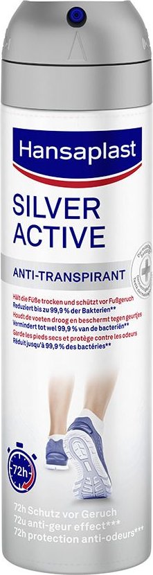 Hansaplast Fußspray Silver Active 150 ml Spray