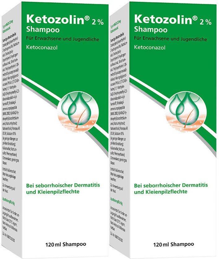 Thumbnail - Ketozolin 2% Shampoo Doppelpack 2x120 ml