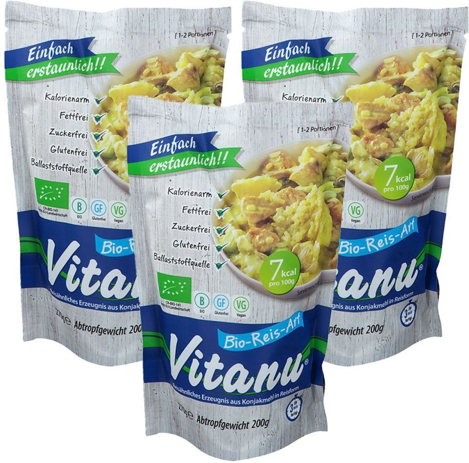 Vitanu Bio Reis 3x200 g Sonstige