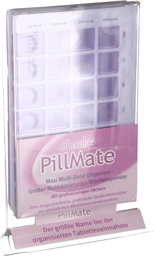 Tablettenbox 1 Woche 28 Fächer Schiebedeckel