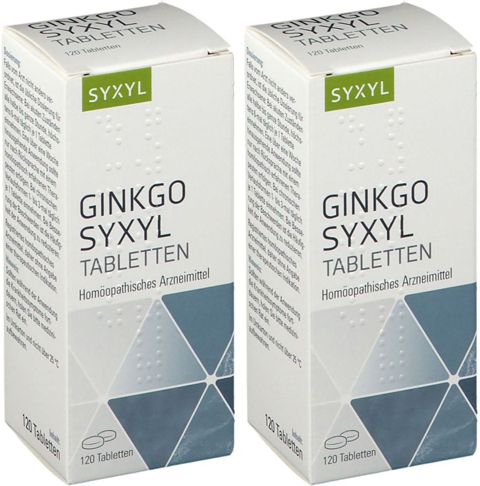 Ginkgo Syxyl Tabletten Doppelpack 2x120 St