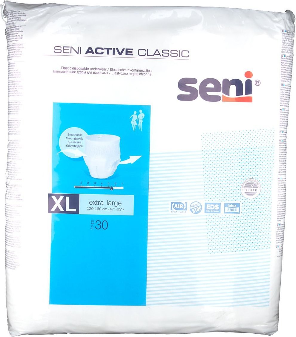 Seni Active Classic Inkontinenzpants XL 30 St Windeln