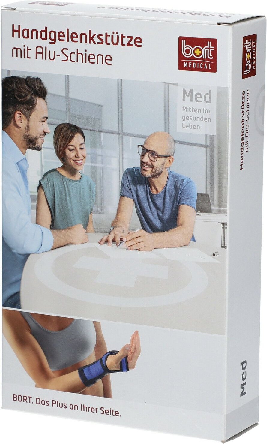 Bort Handgelenkstütze m.Aluschiene re.S haut 1 St Bandage(s)