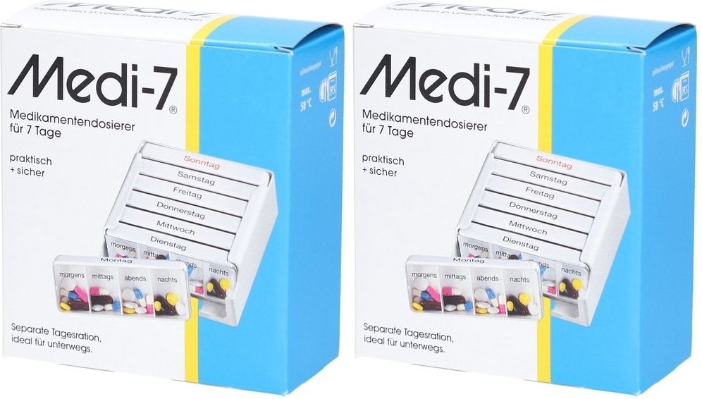 Medi 7 Medikamentendos.f.7 Tage weiß 3x 3x1 St