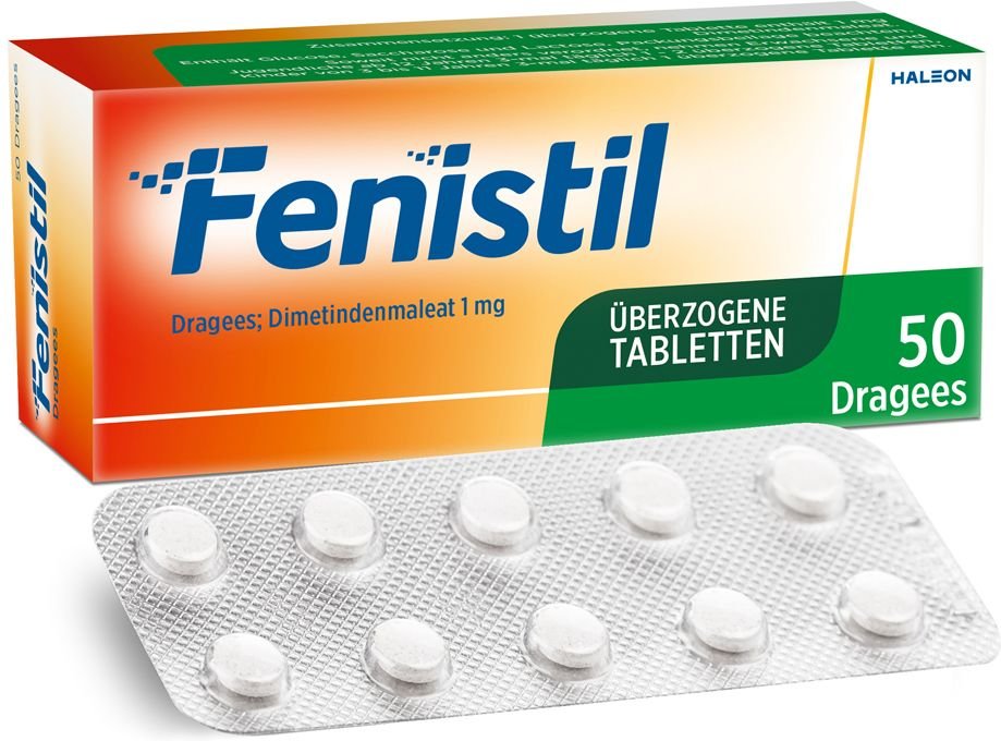 Fenistil Dragees, Dimetindenmaleat 1 mg/Tablette, Antiallergikum