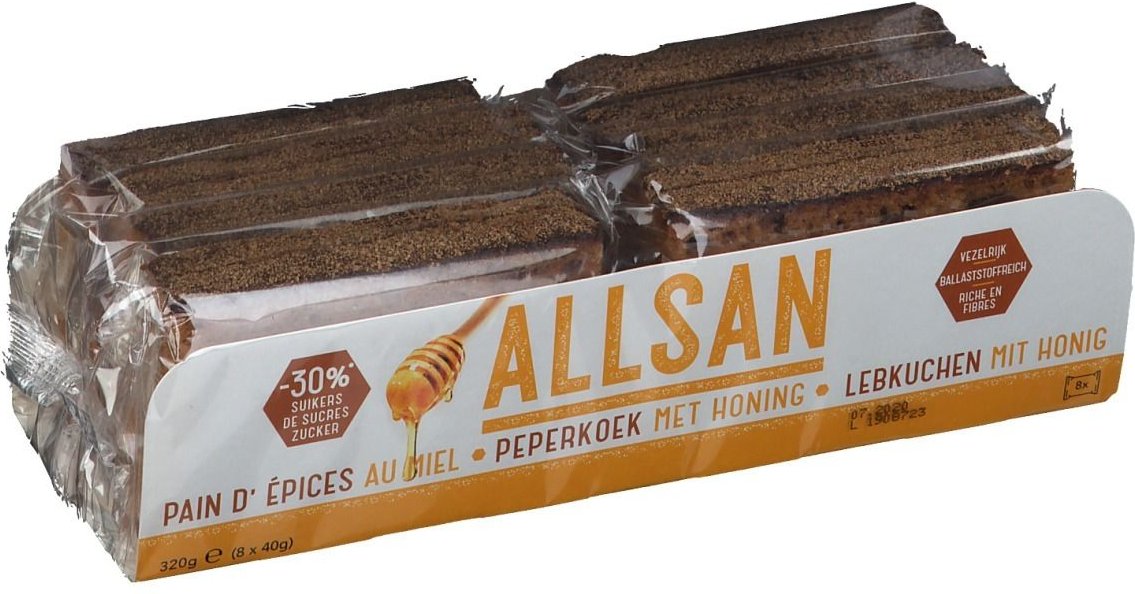 Allsan Peperkoek met Honing 8x40 g Sonstige