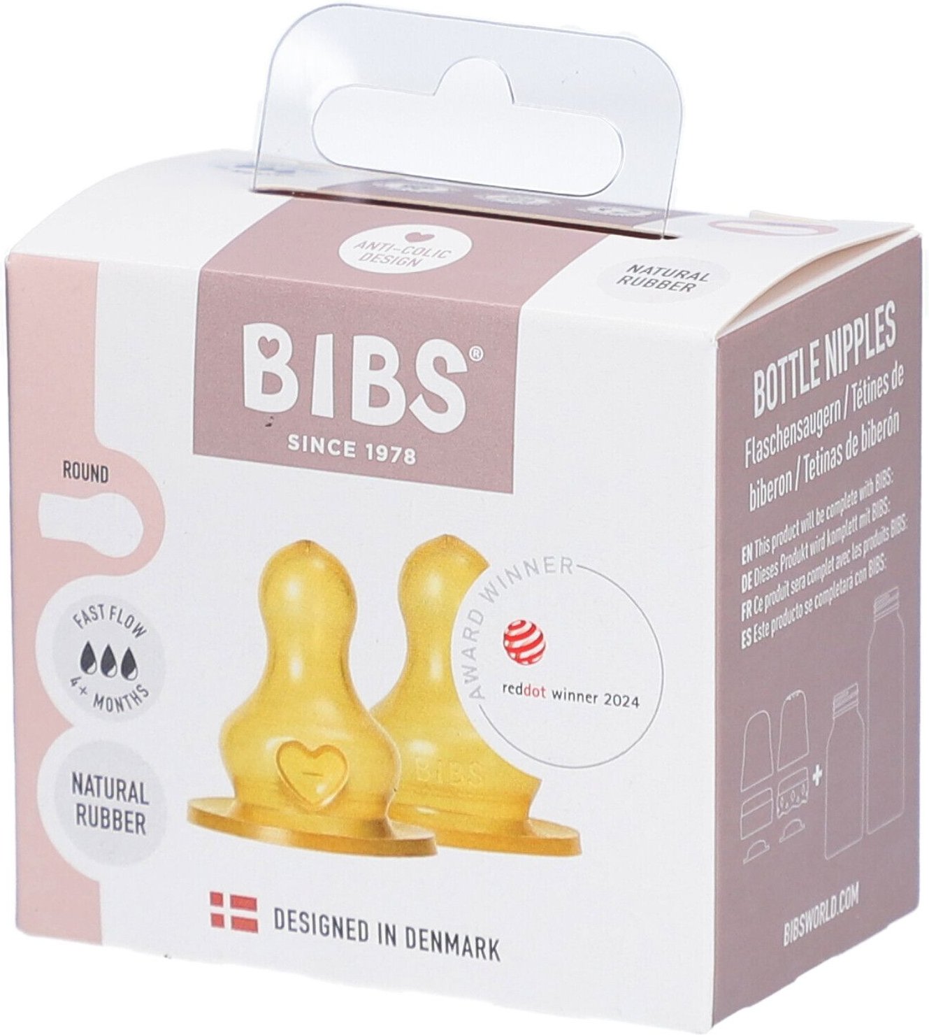 Bibs Zuigfles Spenen Latex Duopack Fast 2st 2 St Sauger