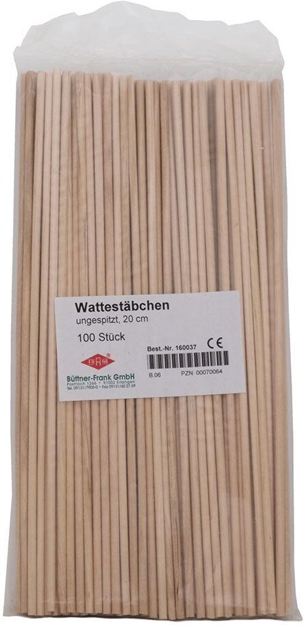 Watteträger 20 cm stumpf 100 St Watte