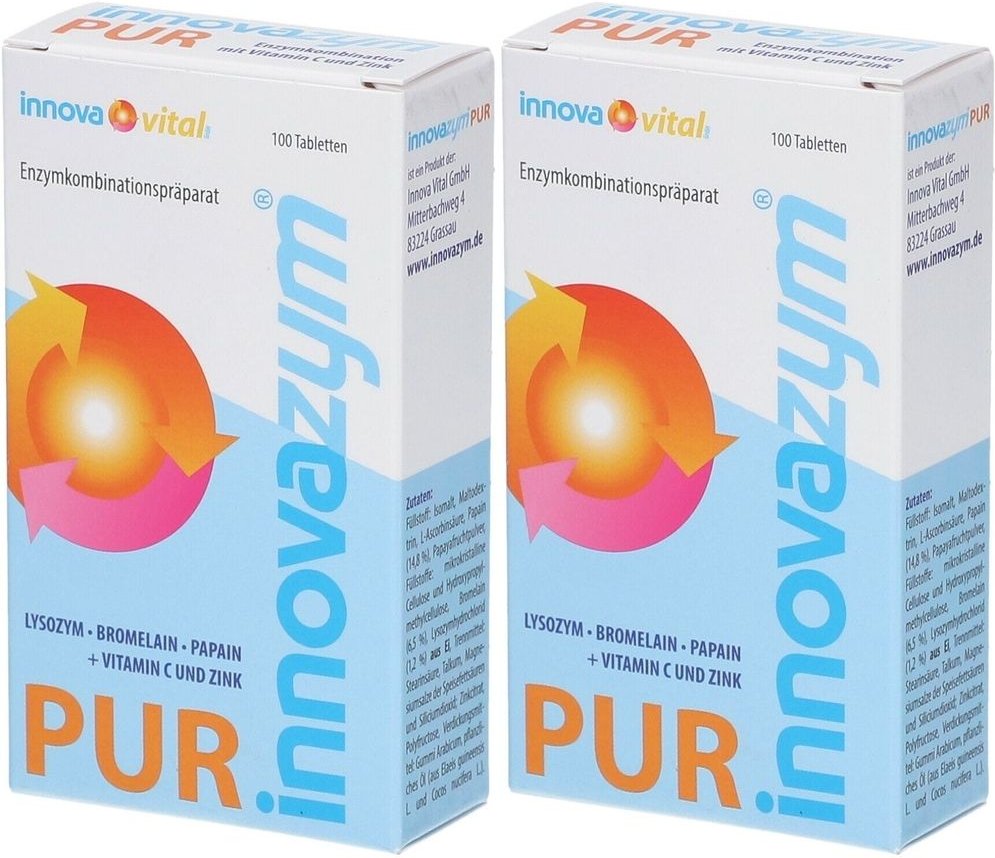 Innovazym pur magensaftresistente Tabletten 2x 2x100 St magensaftresistent