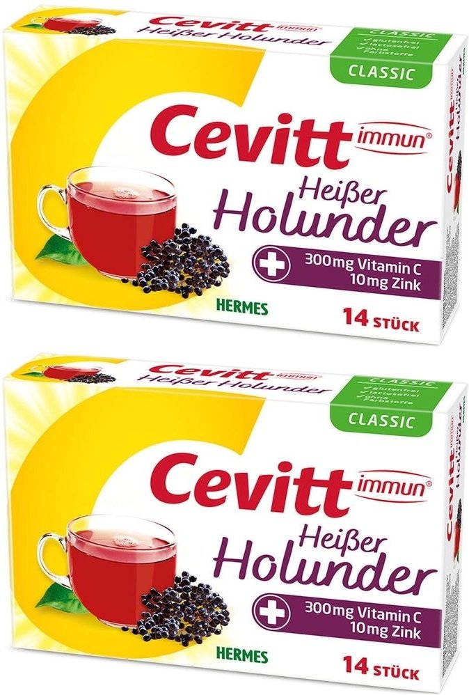 Cevitt immun heißer Holunder classic Granulat 2x 2x14 St