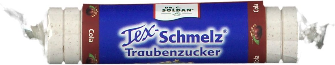 Soldan Tex Schmelz Traubenzucker Cola Rolle 33 g Bonbons