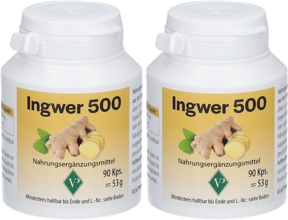 Ingwer 500 x2 2x90 St Kapseln